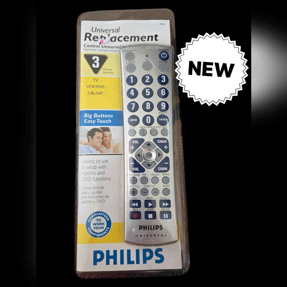 Philips universal control replacement vintage new